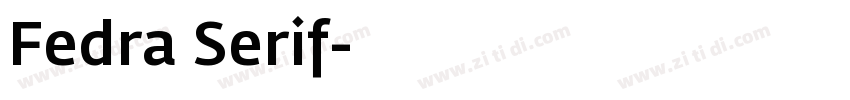 Fedra Serif字体转换